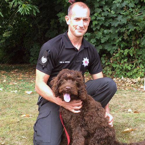 First defusing therapy dog in the UK